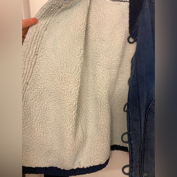 Free City Abiquiu Sherpa Jacket Indigo Blue Size Medium - Picture 7 of 10